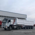 4 axles 80T Rear Dump Semi Trailer